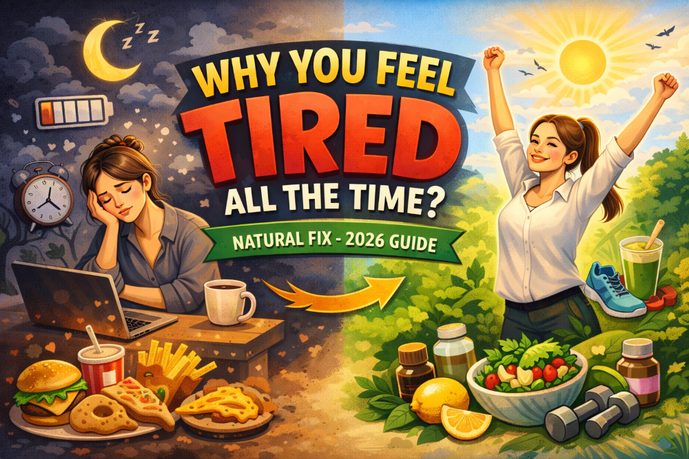 Why You feel tired all the Time (Natural Fix –  2026 Guide)